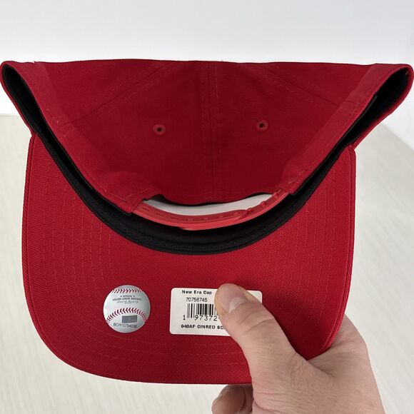 New Era Cincinnati Reds A-Frame 9FORTY Adjustable Snapback Hat Cap Red NEW - Picture 5 of 6